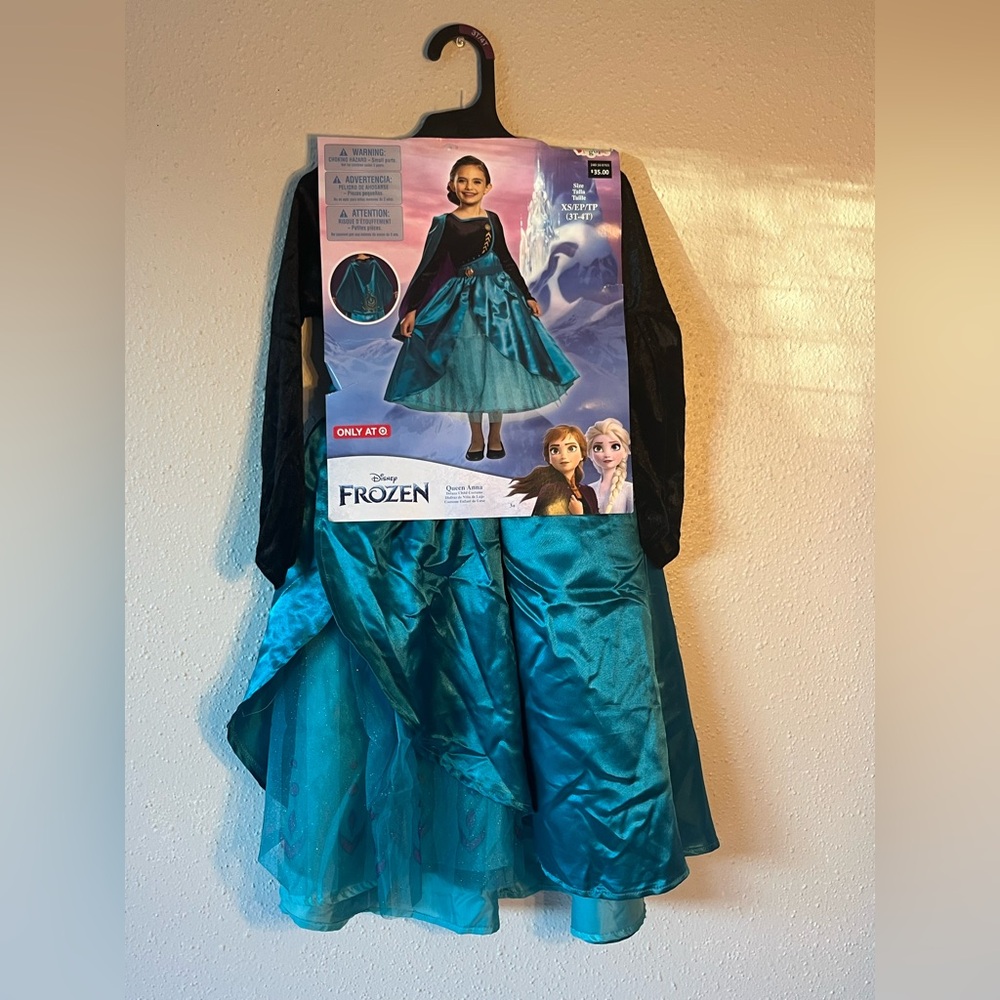 Disney Frozen Queen Anna Costume With Crown